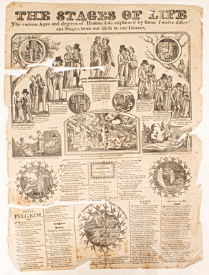 Lot 700 - Broadside, The Stages of Life Catnach Press