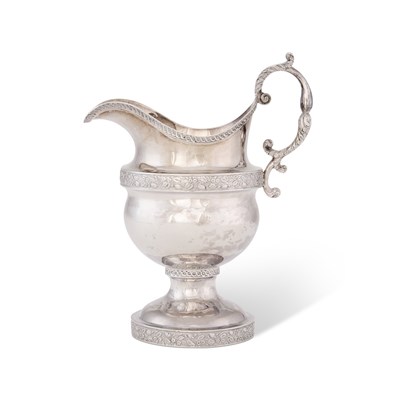 Lot 436 - An American coin silver creamer