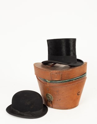 Lot 575 - A Scott & Co. top hat in fitted leather box