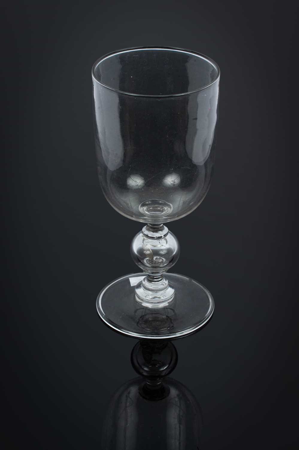 Lot 808 - A Victorian glass goblet