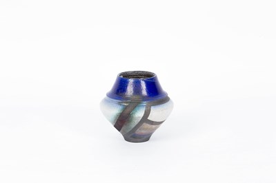 Lot 188 - David Howard Jones (born 1953) raku pottery vase