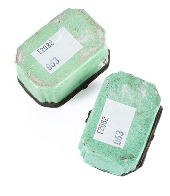 Lot 99 - A pair of Staffordshire enamel snuff boxes