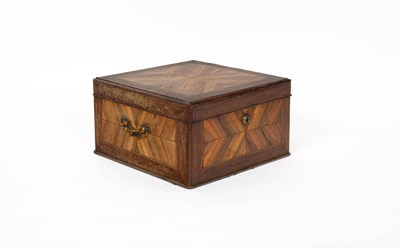 Lot 898 - A 19th Century walnut and inlaid jewel and dressing case