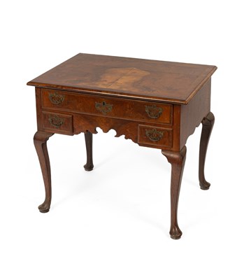 Lot 163 - A George I style cross and featherbanded walnut lowboy