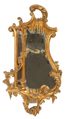 Lot 166 - A Victorian mirror of Chippendale design