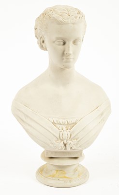 Lot 35 - A Copeland Parian bust of HRH Princess Alexandra