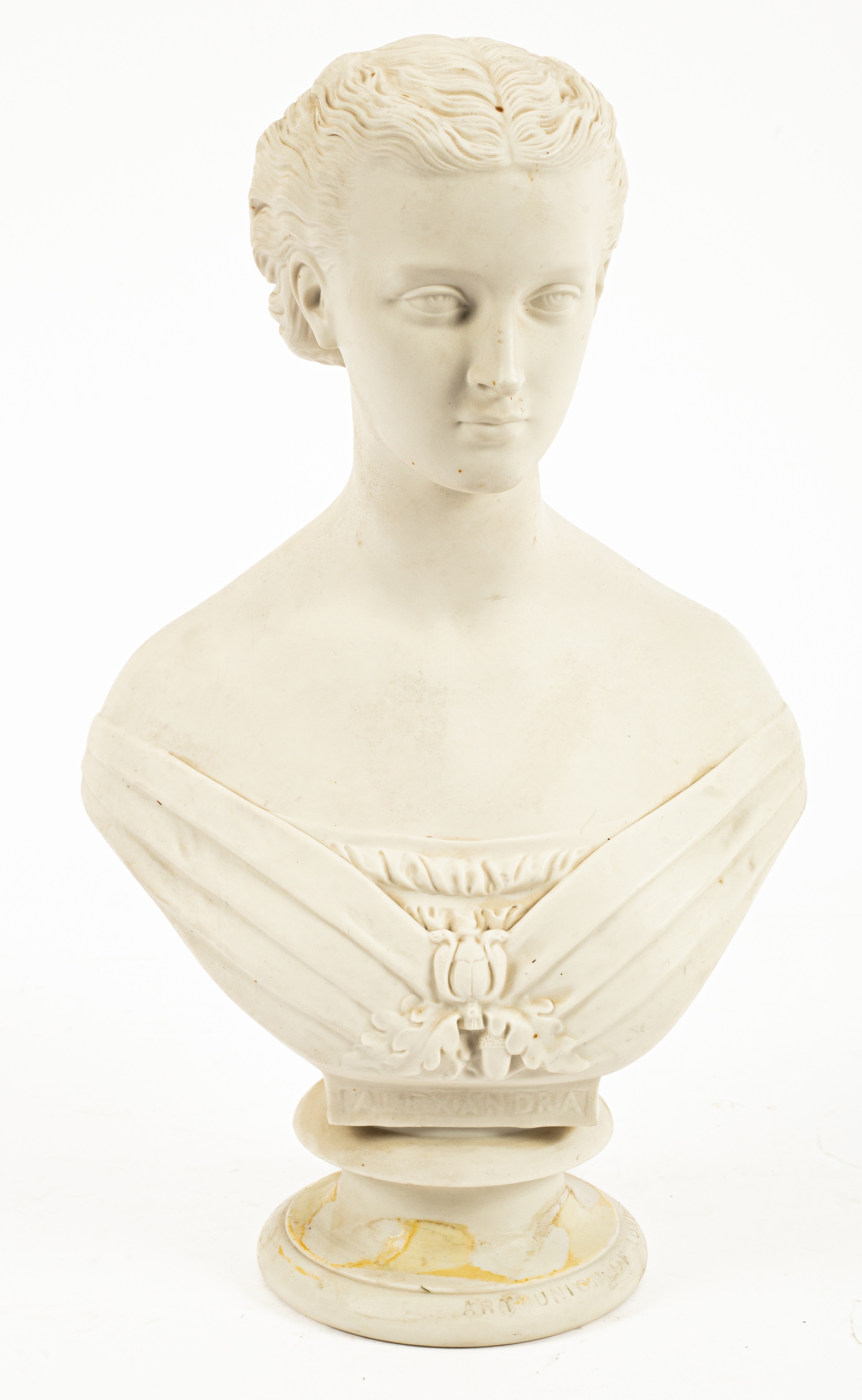 Lot 35 - A Copeland Parian bust of HRH Princess