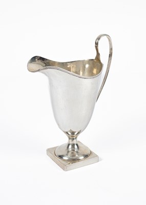 Lot 69 - A silver cream jug