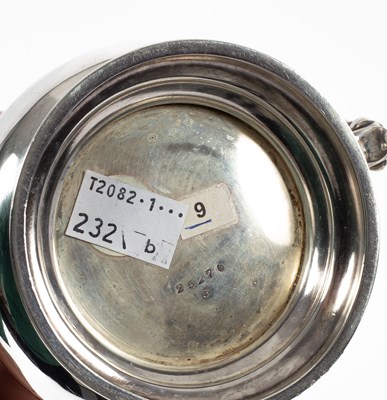 Lot 192 - A silver hot water jug