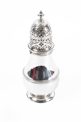 Lot 126 - A Victorian silver sugar caster