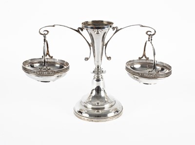 Lot 68 - A silver epergne