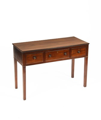 Lot 74 - A George III mahogany writing table
