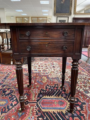 Lot 52 - A Regency rosewood Pembroke table