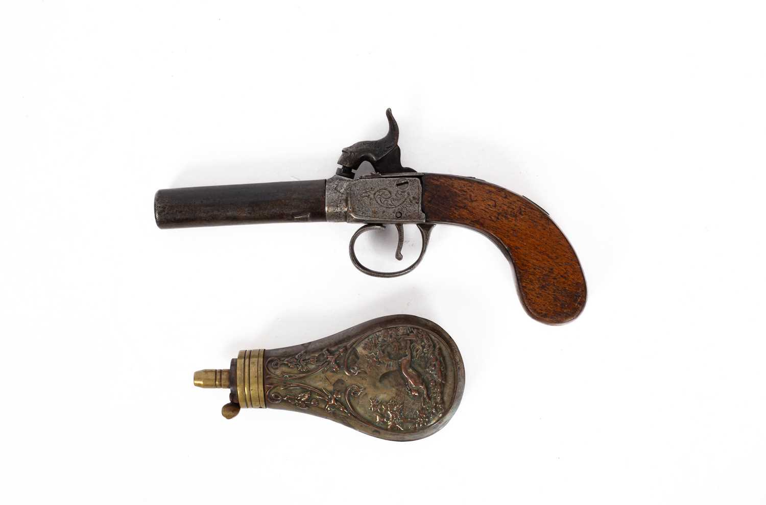 Lot 919 - A percussion cap pocket pistol