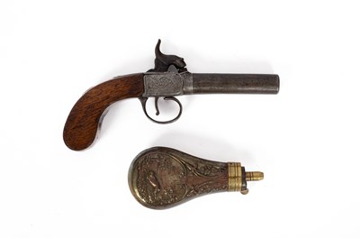 Lot 919 - A percussion cap pocket pistol