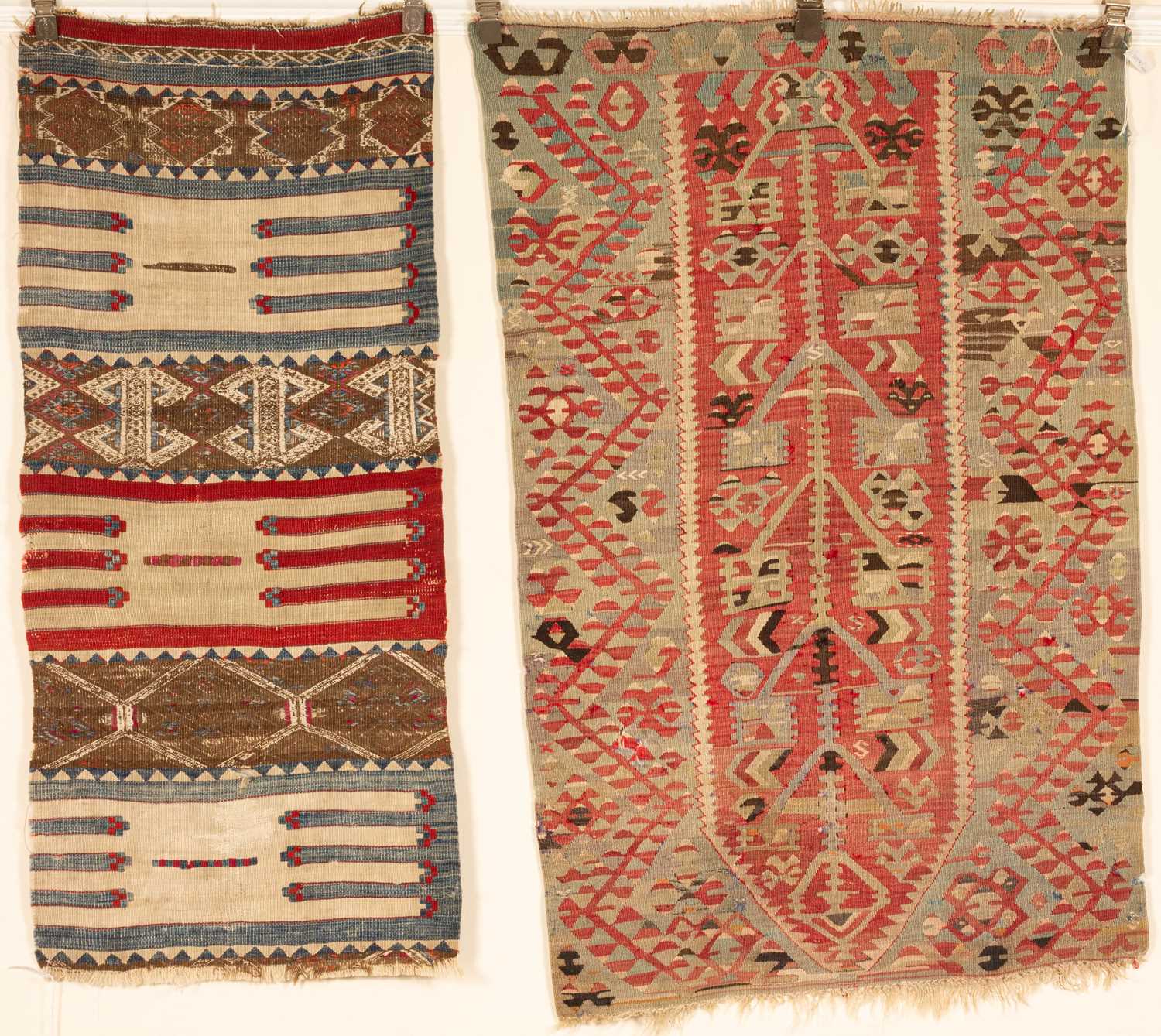 Lot 349 - A Malataya kilim and a Turkish prayer kilim