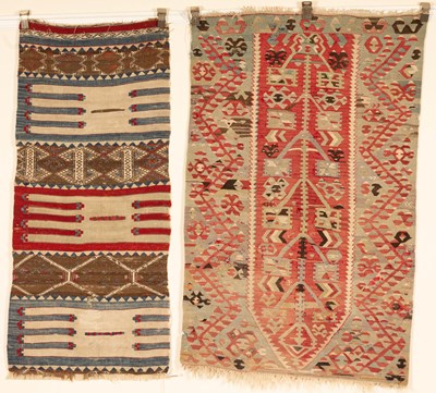 Lot 349 - A Malataya kilim and a Turkish prayer kilim