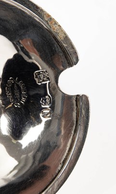 Lot 39 - A near pair of silver mustard pots