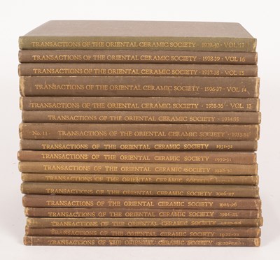 Lot 185 - Transactions of The Oriental Ceramic Society