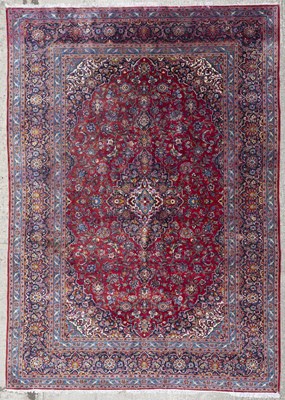 Lot 696 - A Kashan carpet