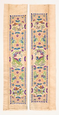 Lot 110 - A pair of Chinese sleeve bands