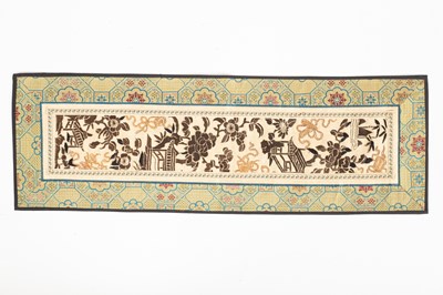 Lot 133 - A Chinese sleeve panel