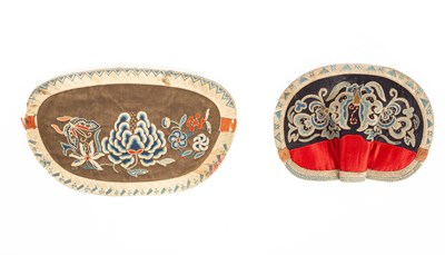 Lot 107 - A Chinese lozenge-shaped purse