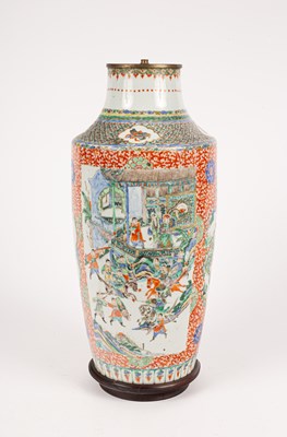 Lot 94 - A Chinese famille verte porcelain vase