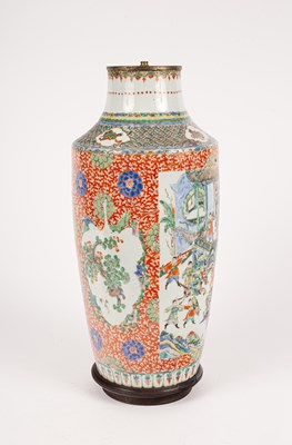 Lot 94 - A Chinese famille verte porcelain vase