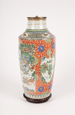 Lot 94 - A Chinese famille verte porcelain vase