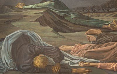 Lot 165 - Alan Barlow (1926-2005) Brother Louis, Monk of Prinknash Abbey