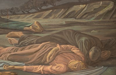 Lot 165 - Alan Barlow (1926-2005) Brother Louis, Monk of Prinknash Abbey