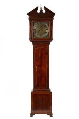 Lot 742 - A Yew wood cased longcase clock