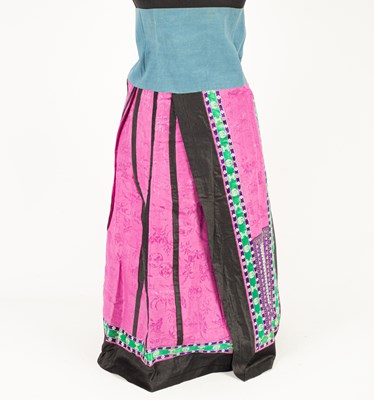 Lot 136 - A Chinese apron skirt