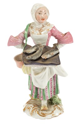 Lot 44 - A Meissen 'Cris de Paris' figure of a fish seller