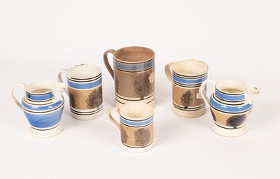 Lot 263 - Two 19th Century mochaware mugs