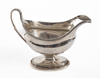 Lot 415 - A George III silver sauceboat