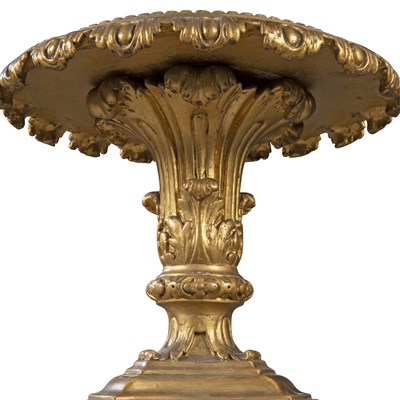 Lot 55 - A pair of George II giltwood torchères