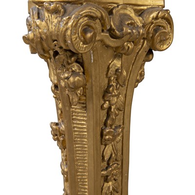 Lot 55 - A pair of George II giltwood torchères