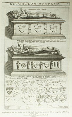 Lot 102 - Dugdale (William) The Antiquities of Warwickshire illustrated