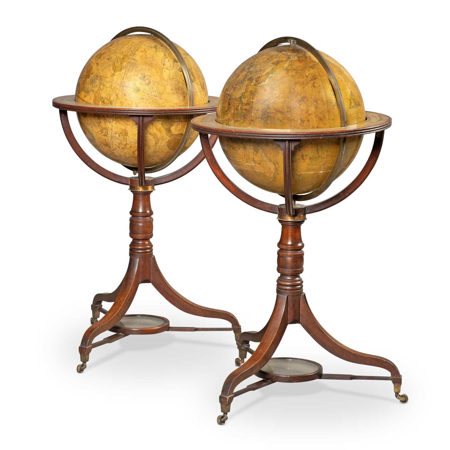 Lot 101 - A pair of 18 inch Terrestrial and Celestial globes