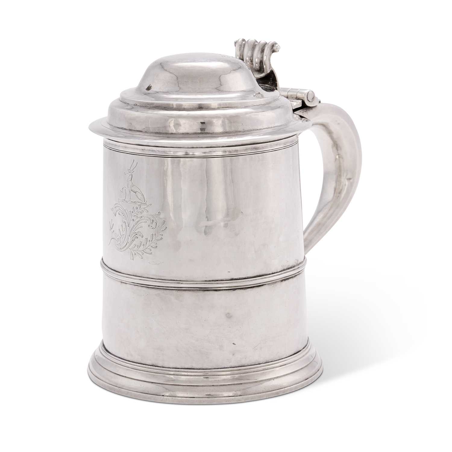 Lot 355 - A George I Britannia standard silver tankard