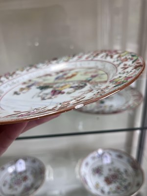 Lot 20 - A set of eight Chinese famille rose plates