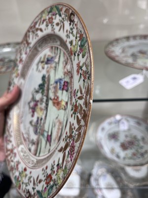 Lot 20 - A set of eight Chinese famille rose plates