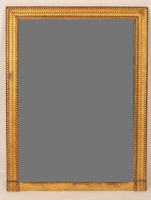 Lot 690 - A gilt and gesso wall mirror