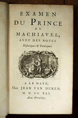 Lot 7 - Voltaire Examen du Prince Machiavel ou l'Antimachiavel