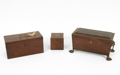 Lot 289 - A Regency rosewood tea caddy