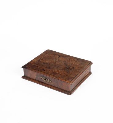 Lot 171 - An 18th Century walnut and featherbanded box