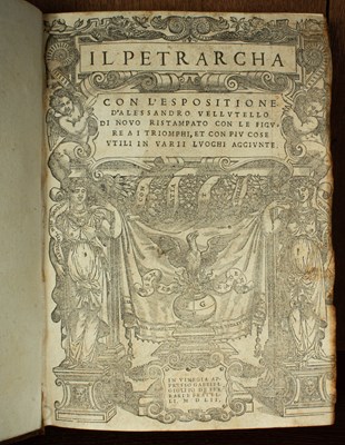 Lot 16 - Petrarca (Francesco) Il Petrarcha