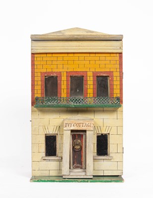 Lot 1003 - A small box back two floor doll's house